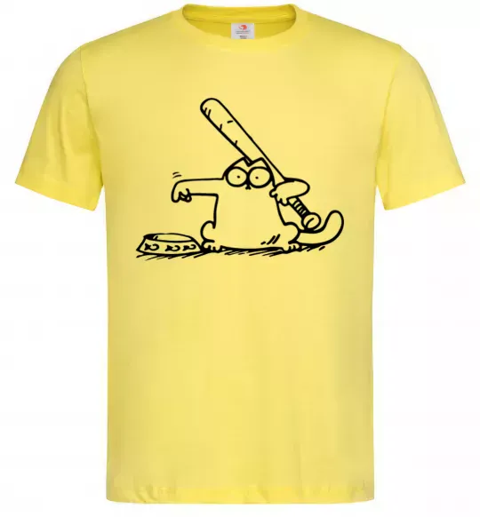 Мужская футболка Need some food Лимонный фото