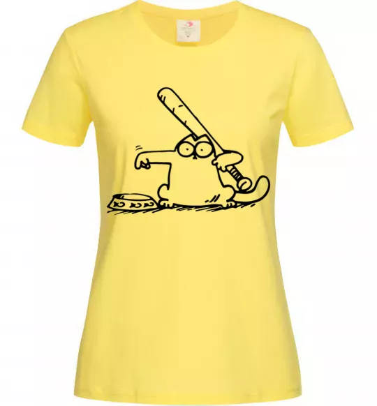 Жіноча футболка Need some food Лимонний фото