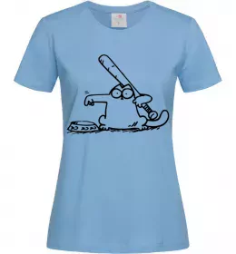 Женская футболка Paint Ярко-синий фото Женская футболка Paint Ярко-синий фото