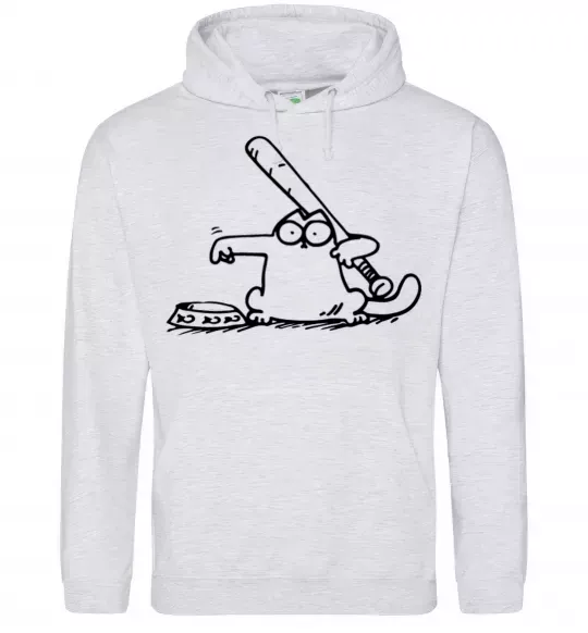 Женская толстовка (худи) Need some food Серый меланж фото