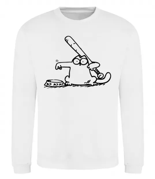 Світшот Need some food Білий фото