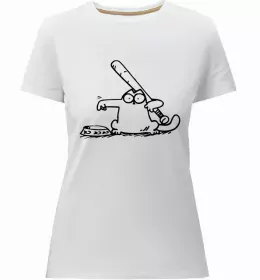 Жіноча преміум футболка Кіт Саймон читає Білий фото