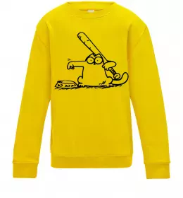 Дитячий світшот Need some food Сонячно жовтий фото