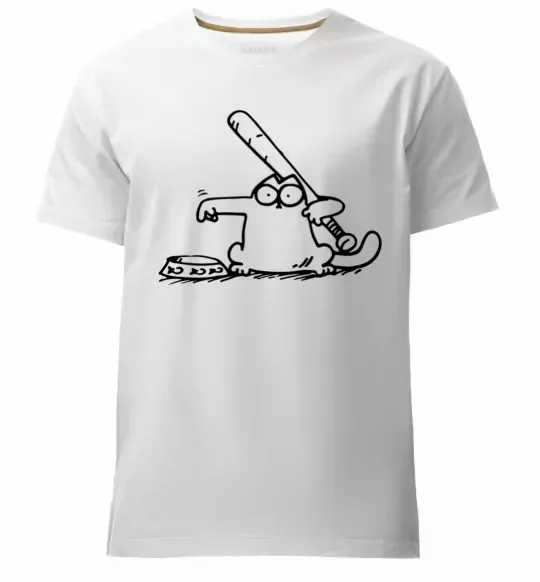 Чоловіча преміум футболка Need some food Білий фото