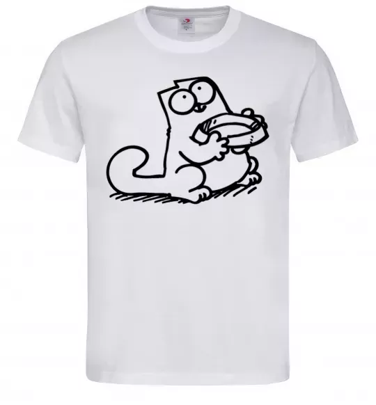 Чоловіча футболка Give me food Білий фото