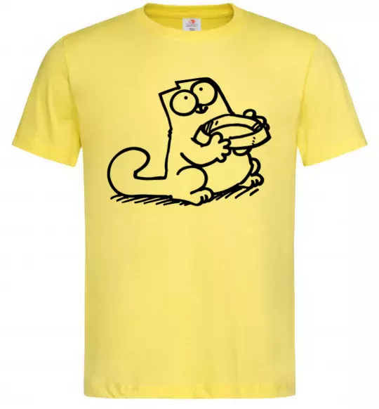 Чоловіча футболка Give me food Лимонний фото