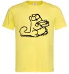 Чоловіча футболка Give me food Лимонний фото