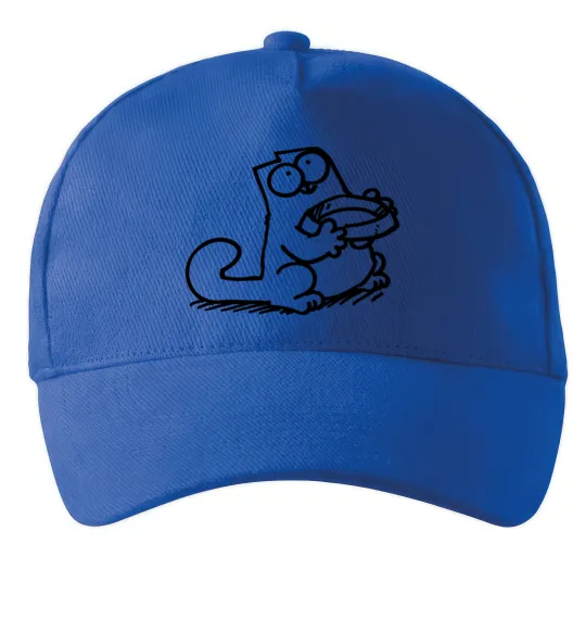 Кепка Give me food Ярко-синий фото