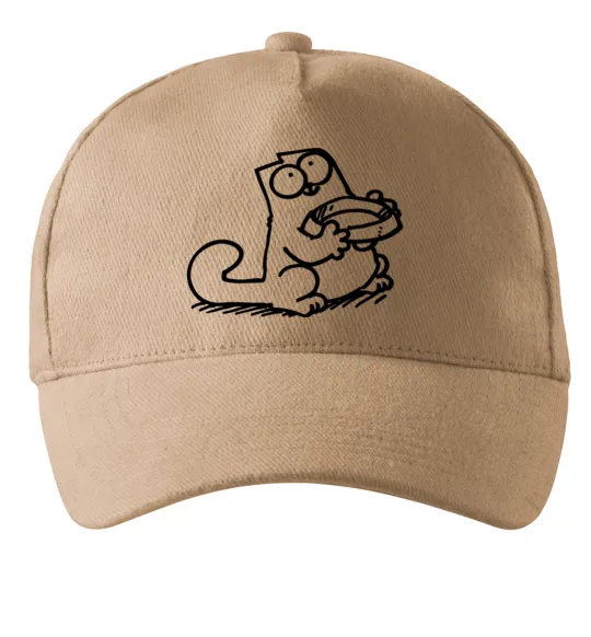 Кепка Give me food Пісочний фото