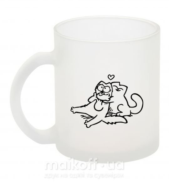 Чашка скляна Love cat Фроузен фото