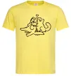 Чоловіча футболка Love cat Лимонний фото