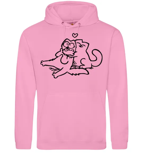 Жіноча толстовка (худі) Love cat Рожевий фото