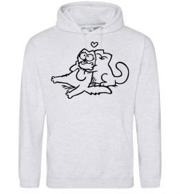 Женская толстовка (худи) Love cat Женская толстовка (худи) Love cat