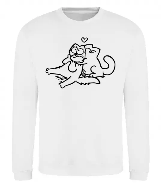 Світшот Love cat Білий фото