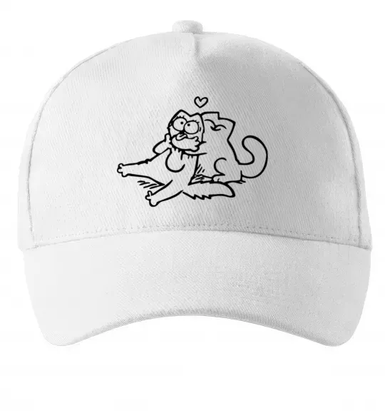 Кепка Love cat Белый фото