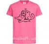 Детская футболка Love cat Ярко-розовый фото