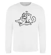 Світшот Love cat Білий фото
