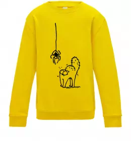 Детский Свитшот Cat mum Simon cat Черный фото