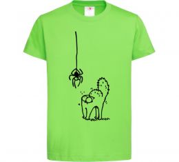 Детская футболка Spider and cat