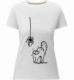 Жіноча преміум футболка Кіт Саймон читає Білий фото