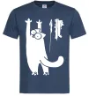 Чоловіча футболка Simon's cat oops Темно-синій фото