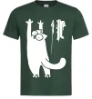 Чоловіча футболка Simon's cat oops Темно-зелений фото