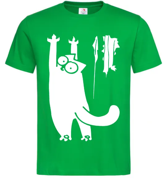 Чоловіча футболка Simon's cat oops Зелений фото