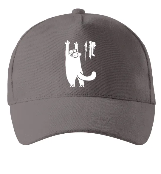 Кепка Simon's cat oops Сірий фото