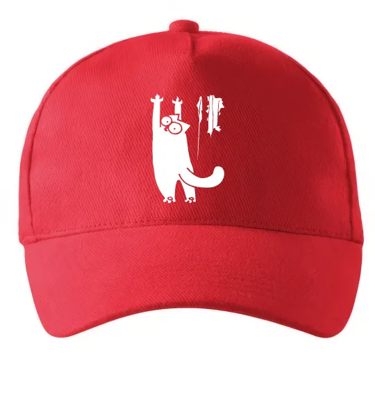 Кепка Simon's cat oops Червоний фото