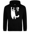 Чоловіча толстовка (худі) Simon's cat oops Чорний фото