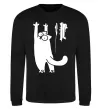 Світшот Simon's cat oops Чорний фото