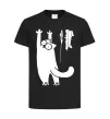 Детская футболка Simon's cat oops Черный фото