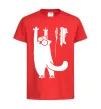 Детская футболка Simon's cat oops Красный фото