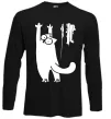 Лонгслив Simon's cat oops Черный фото