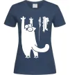 Жіноча футболка Simon's cat oops Темно-синій фото