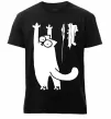 Мужская премиум футболка Simon's cat oops Черный фото
