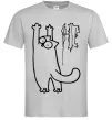 Мужская футболка Simon's cat oops Серый Мужская футболка Simon's cat oops Серый фото