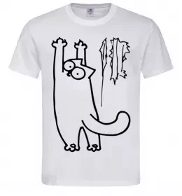 Чоловіча футболка Simon's cat oops Білий фото