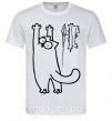 Мужская футболка Simon's cat oops Белый фото