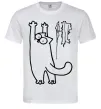 Мужская футболка Simon's cat oops Белый Мужская футболка Simon's cat oops Белый фото