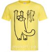 Чоловіча футболка Simon's cat oops Лимонний фото