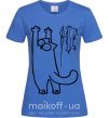 Женская футболка Simon's cat oops Ярко-синий фото