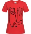 Жіноча футболка Simon's cat oops Червоний фото