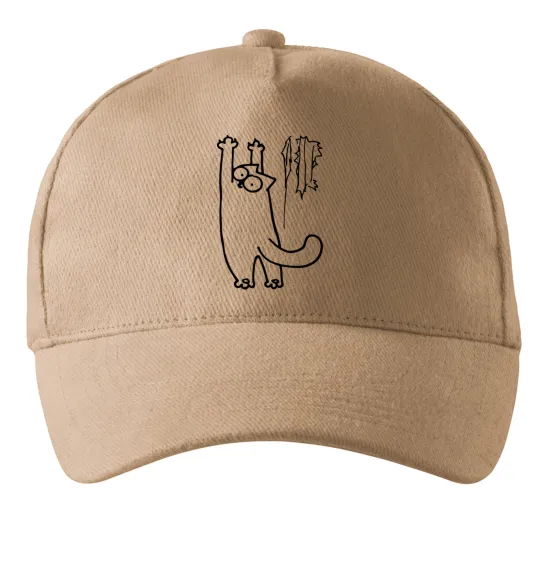 Кепка Simon's cat oops Песочный фото