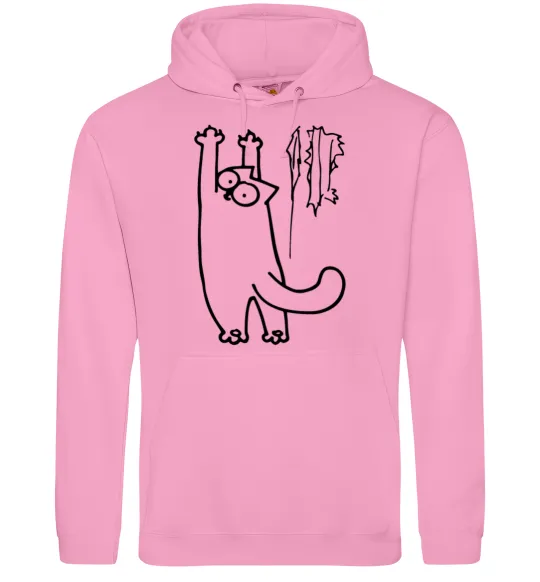 Мужская толстовка (худи) Simon's cat oops Розовый фото