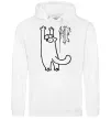 Жіноча толстовка (худі) Simon's cat oops Білий фото