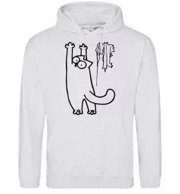 Женская толстовка (худи) Hungry Серый меланж фото