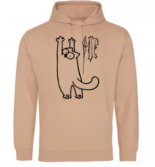 Жіноча толстовка (худі) Simon's cat oops Пісочний фото