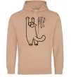 Жіноча толстовка (худі) Simon's cat oops Пісочний фото