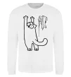 Світшот Simon's cat oops Білий фото
